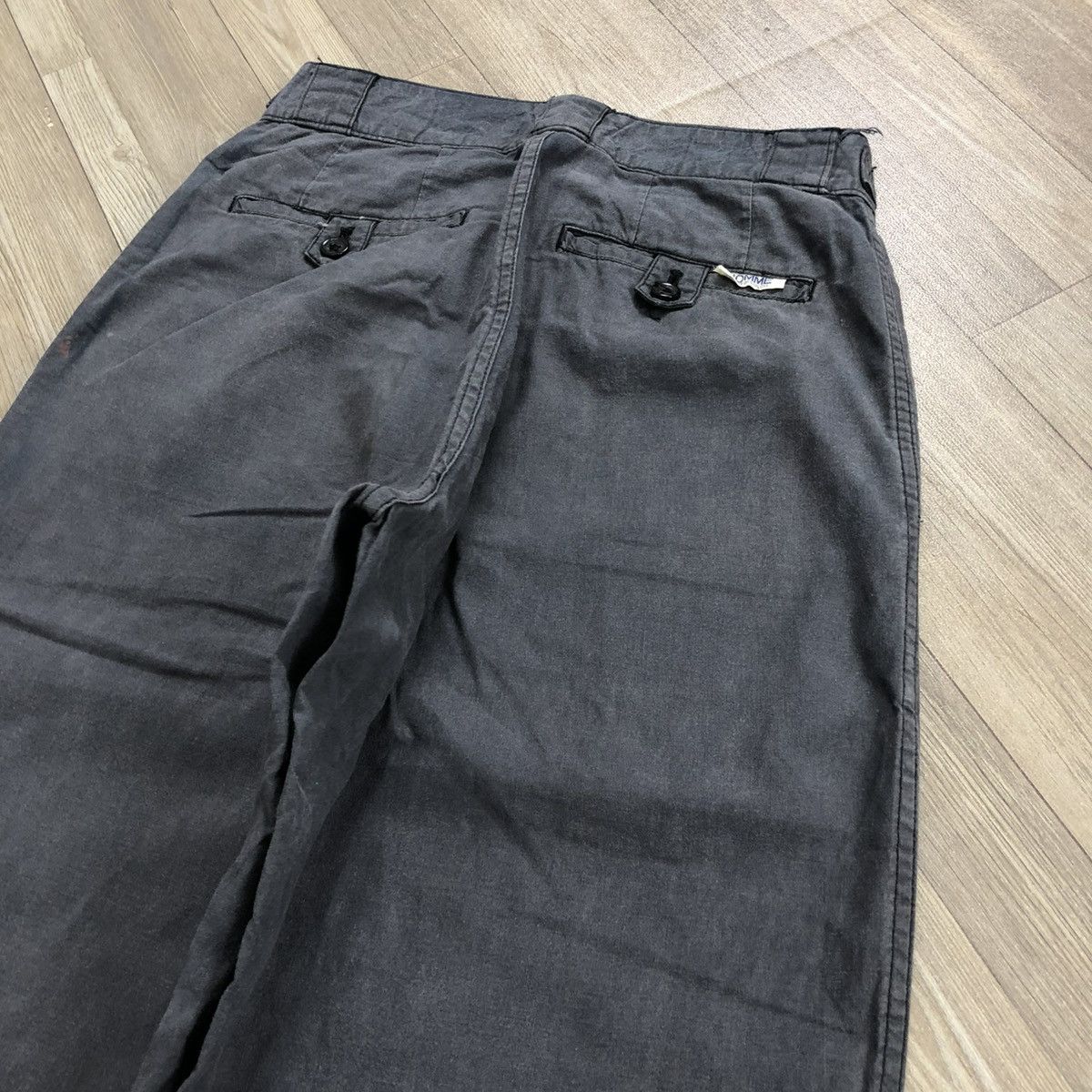 Comme des Garcons × Comme des Garcons Homme × Faded Glory 🇯🇵1980s Comme des Garcons Homme CDG Faded Trousers Work Pants Size US 26 / EU 42 - 20 Thumbnail