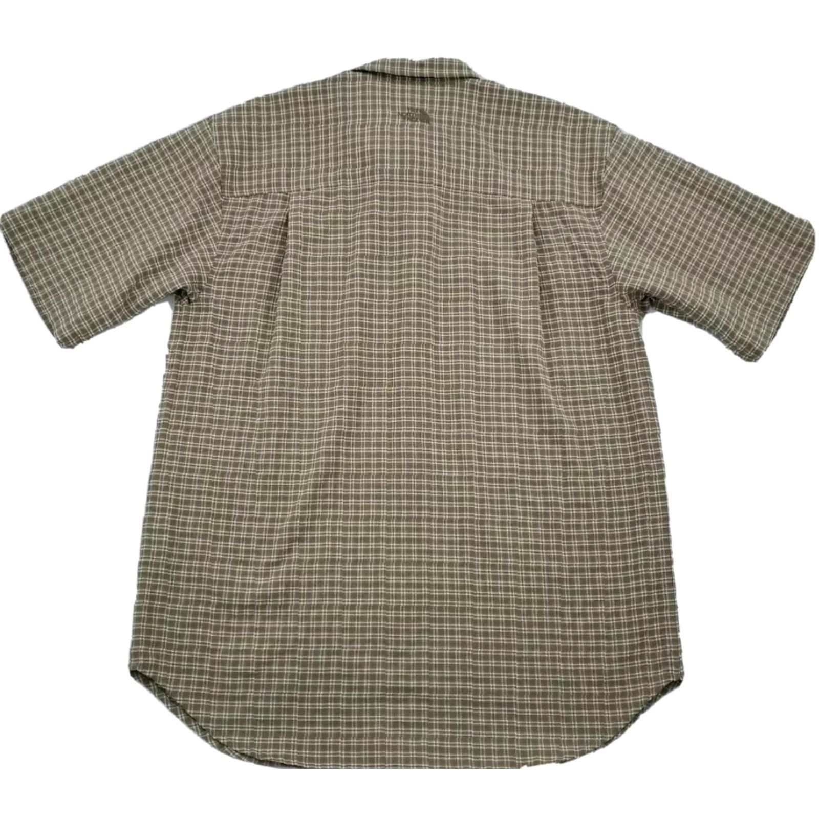 The North Face The North Face Shirt Adult Medium Green Brown Plaid Button Up Pockets Hiking Men Size US M / EU 48-50 / 2 - 2 Thumbnail
