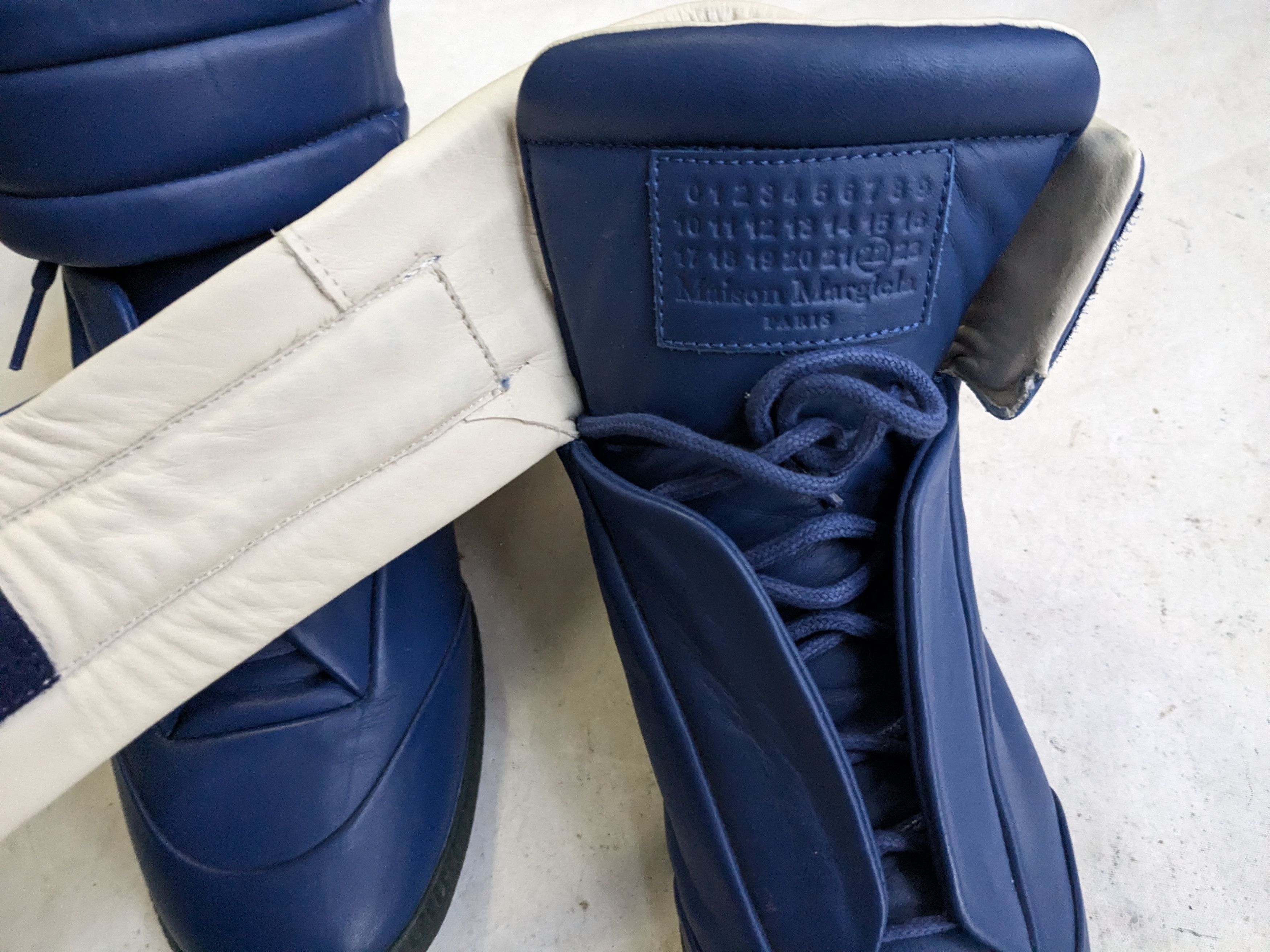 Maison Margiela Maison Margiela Future Blue 8 41 High Tops Leather Size US 8 / EU 41 - 6 Thumbnail