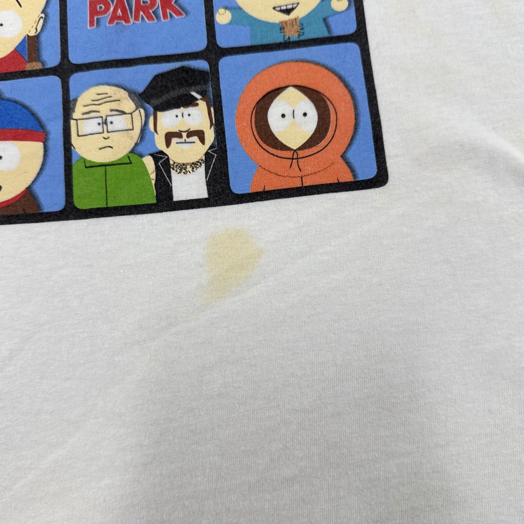 Vintage VINTAGE Comedy Central South Park T-Shirt Men L White 100% Cotton Crew Neck Graphic Tee Kenny Cartman Chef 2000-2009 Size US L / EU 52-54 / 3 - 3 Thumbnail