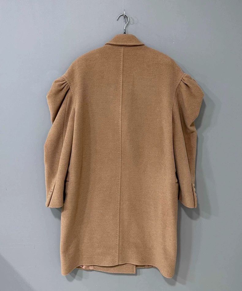 Max Mara Max Mara Brown camel hair lapel double-breasted puff sleev Size M / US 6-8 / IT 42-44 - 3 Thumbnail