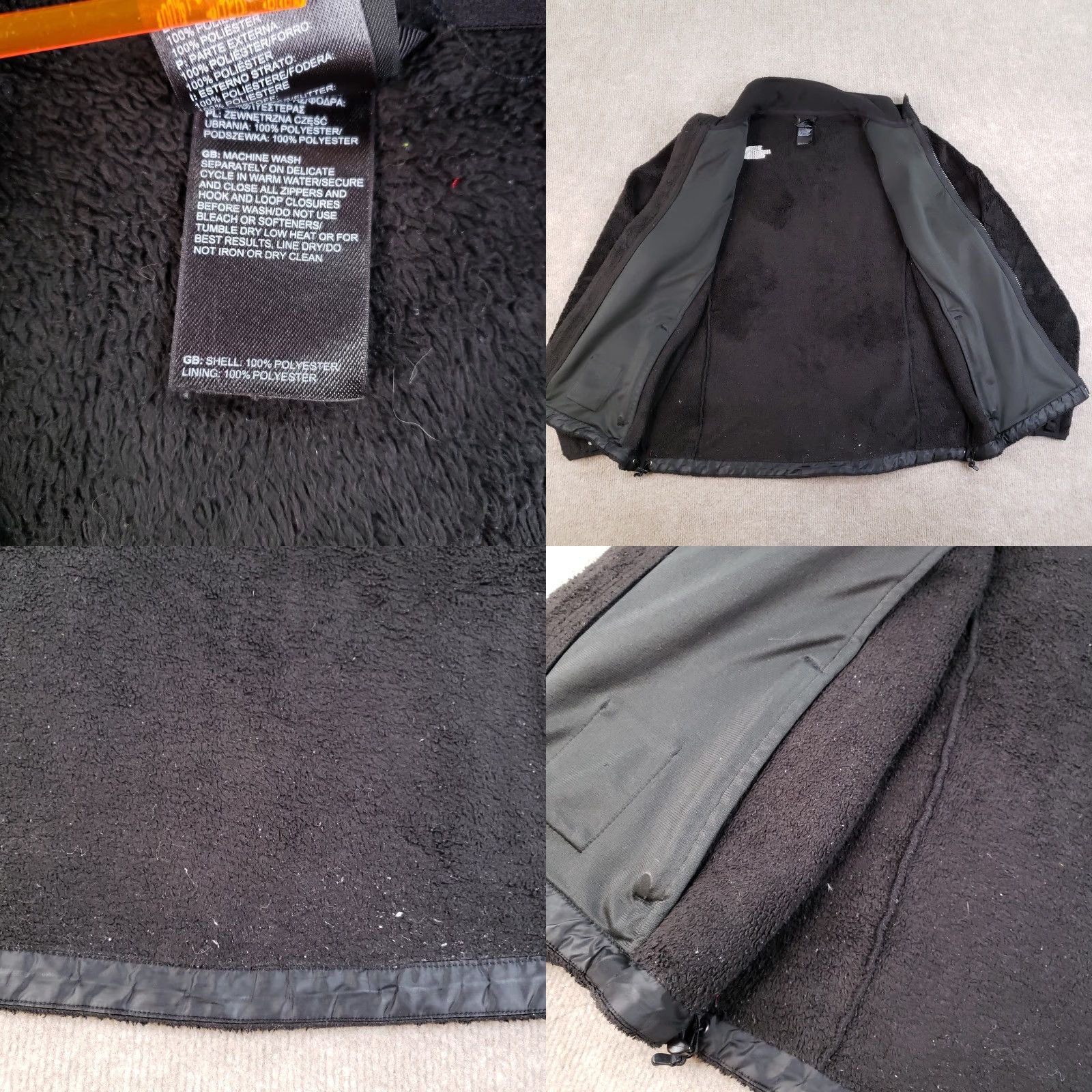 The North Face North Face Osito Jacket Womens Large Black Fleece Full Zip High Pile Hiking Size L / US 10 / IT 46 - 8 Thumbnail