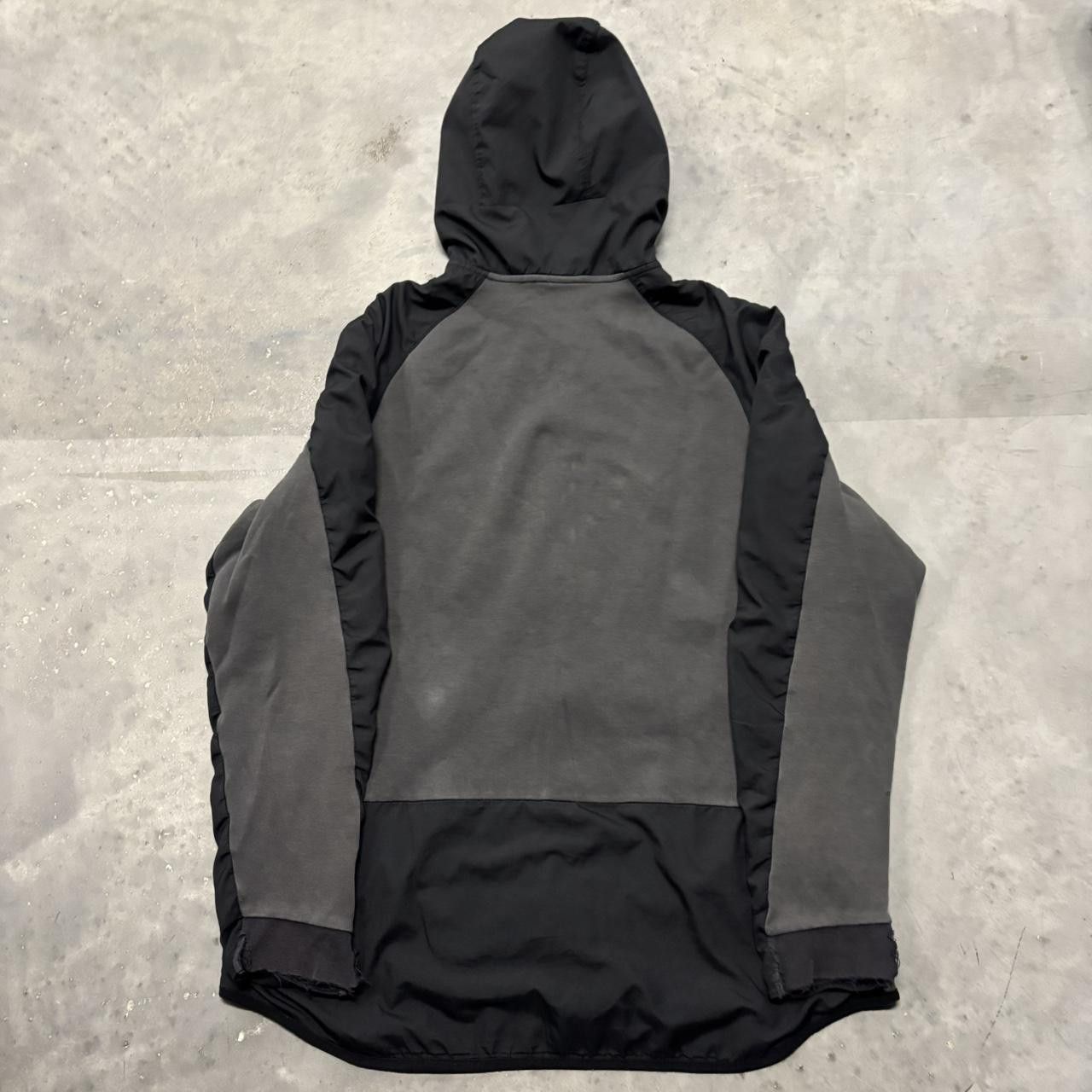 Nike × Vintage Crazy Vintage Y2K/2000s Grey Black Nike Tech Drill Essential Zip Up Hoodie! Size US XL / EU 56 / 4 - 6 Thumbnail