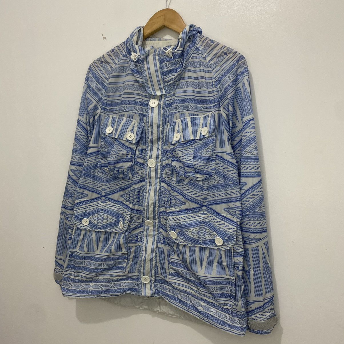 White Mountaineering White Mountaineering Bandana Printed Nylon Jacket Size US S / EU 44-46 / 1 - 3 Thumbnail
