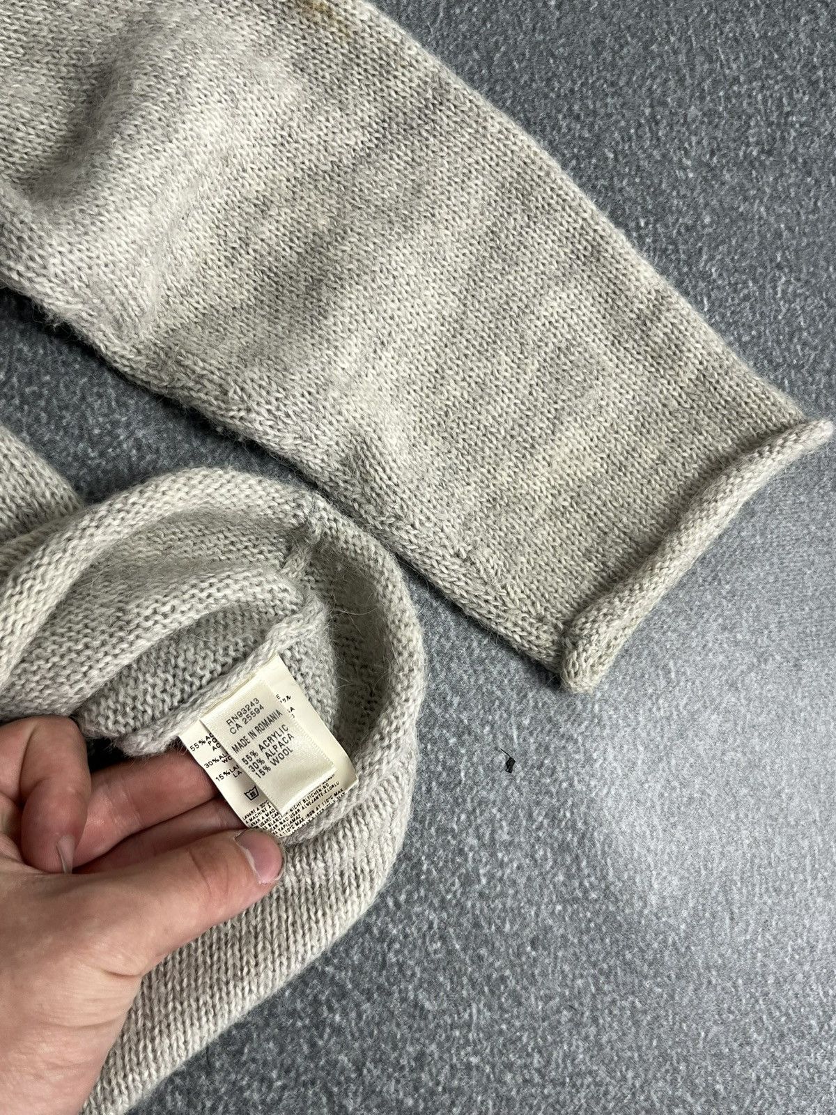 Diesel Vintage Diesel Knit Acryl Wool Distressed Hoodie Grunge Size US M / EU 48-50 / 2 - 9 Thumbnail