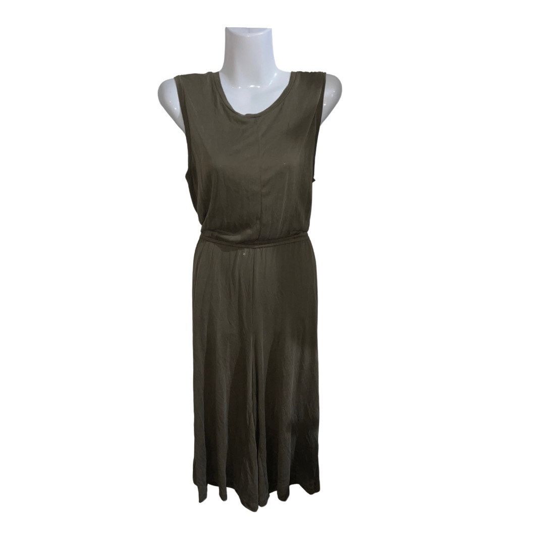 Other Charlie Paige Sleeveless Belted Wide Leg Cropped Jumpsuit Size 29" - 3 Thumbnail