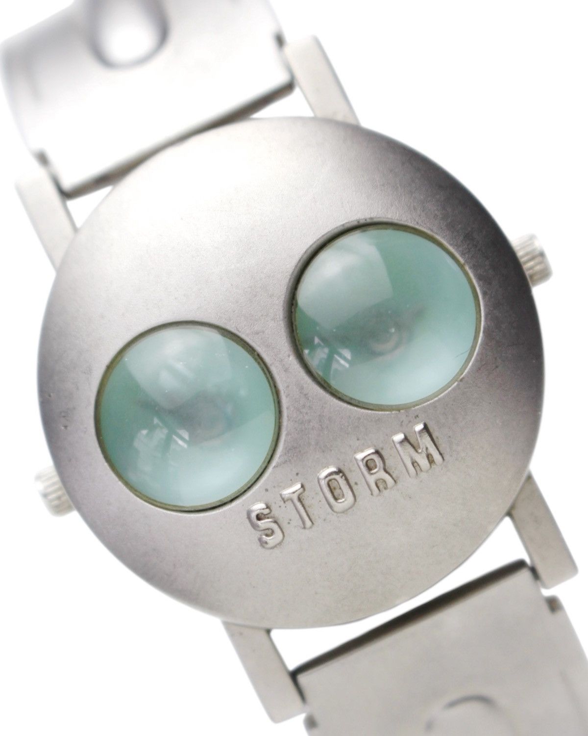 Vintage 2000S STORM UFO SPACE AGE DUAL-EYE DESIGN STEEL WATCH Size ONE SIZE - 5 Thumbnail