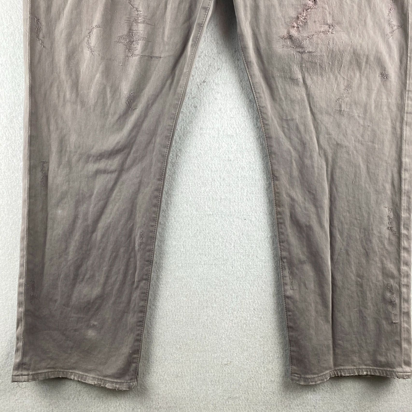 Vintage VINTAGE AG Adriano Goldschmied Jeans Mens 38 Gray The Graduate Tailored Leg Distressed Size US 38 / EU 54 - 3 Thumbnail