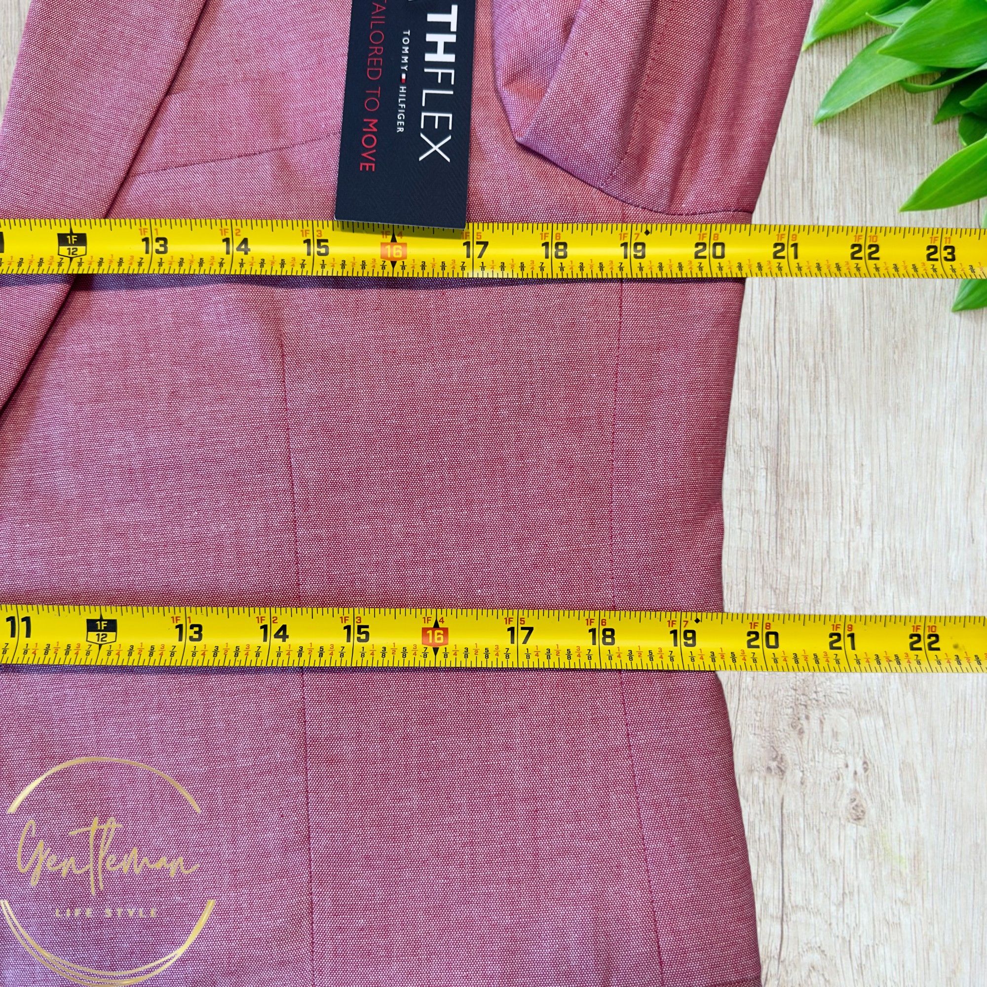 Tommy Hilfiger TOMMY HILFIGER Mens Blazer Sport Coat Jacket 40R Pink Size 40R - 5 Thumbnail