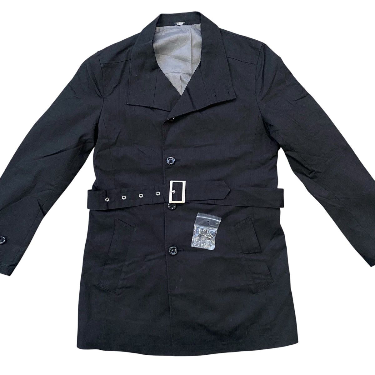 Tornado Mart Tornado Mart Belted Trench Coat –Japanese Designer Outerwear Size L / US 10 / IT 46 - 3 Thumbnail