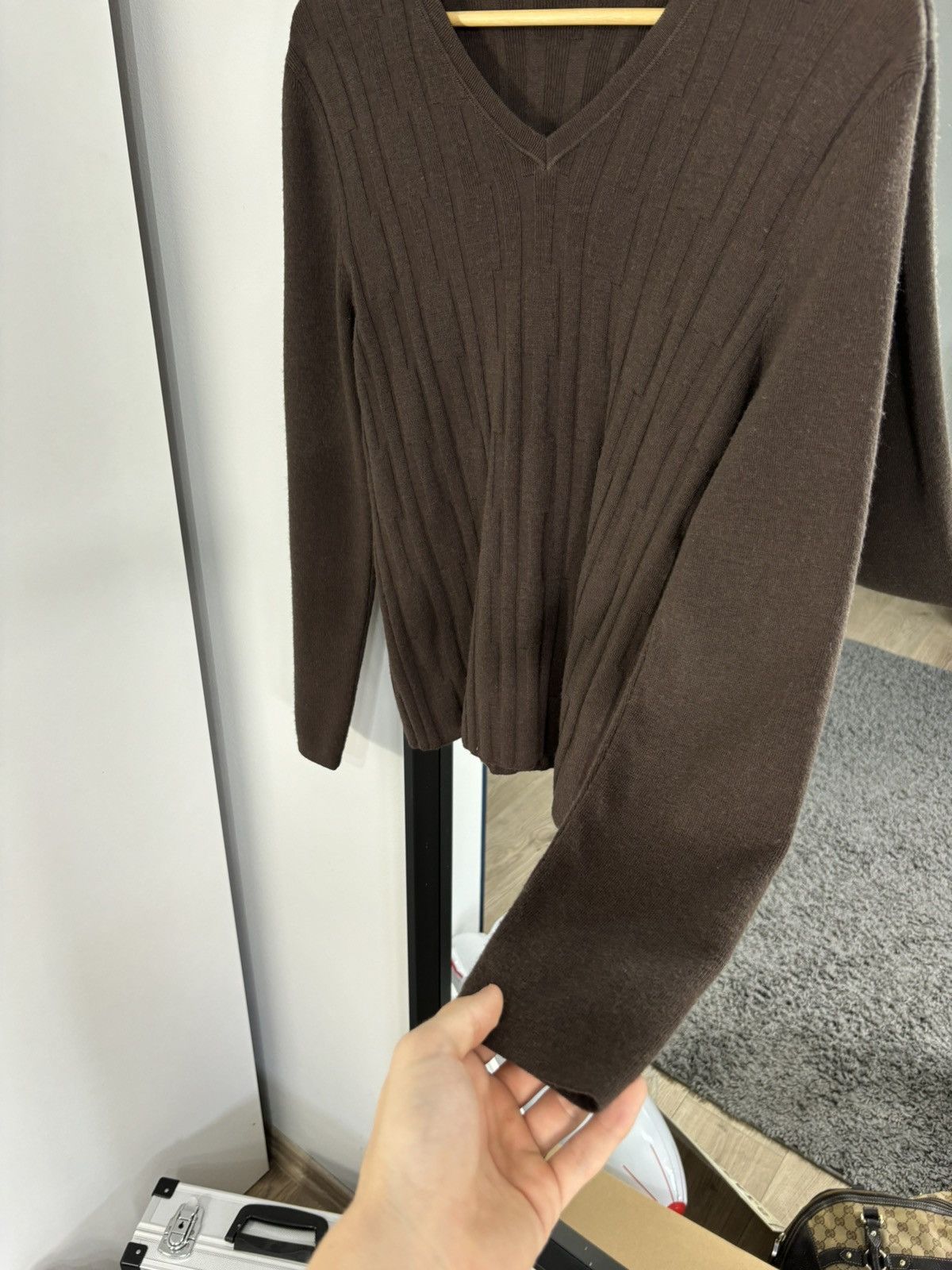 Ermenegildo Zegna × Z Zegna Luxury Z Zegna Knit Sweater Old Money Brown Designer Vintage Size US M / EU 48-50 / 2 - 3 Thumbnail