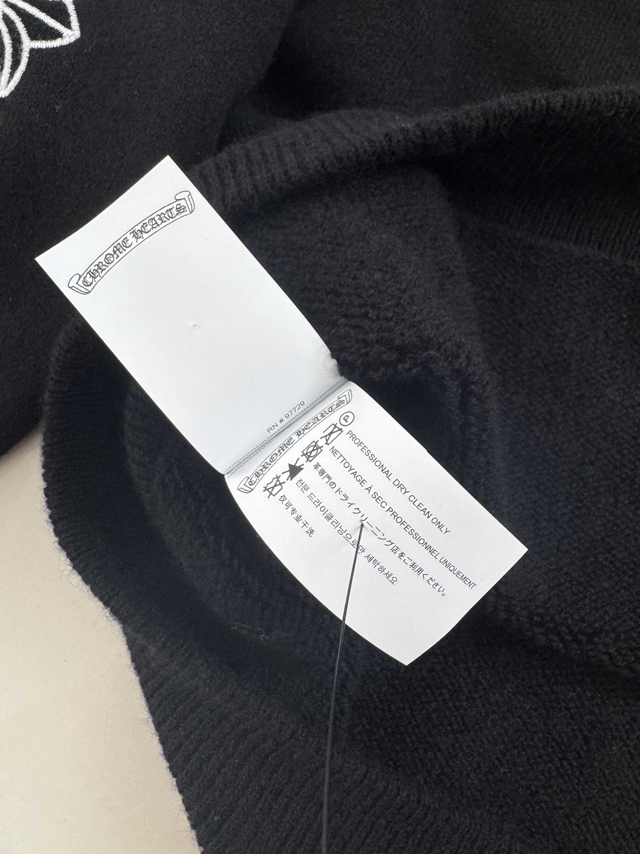 Chrome Hearts Chrome Hearts Floral Cashmere Black Sweater Size US XL / EU 56 / 4 - 10 Thumbnail