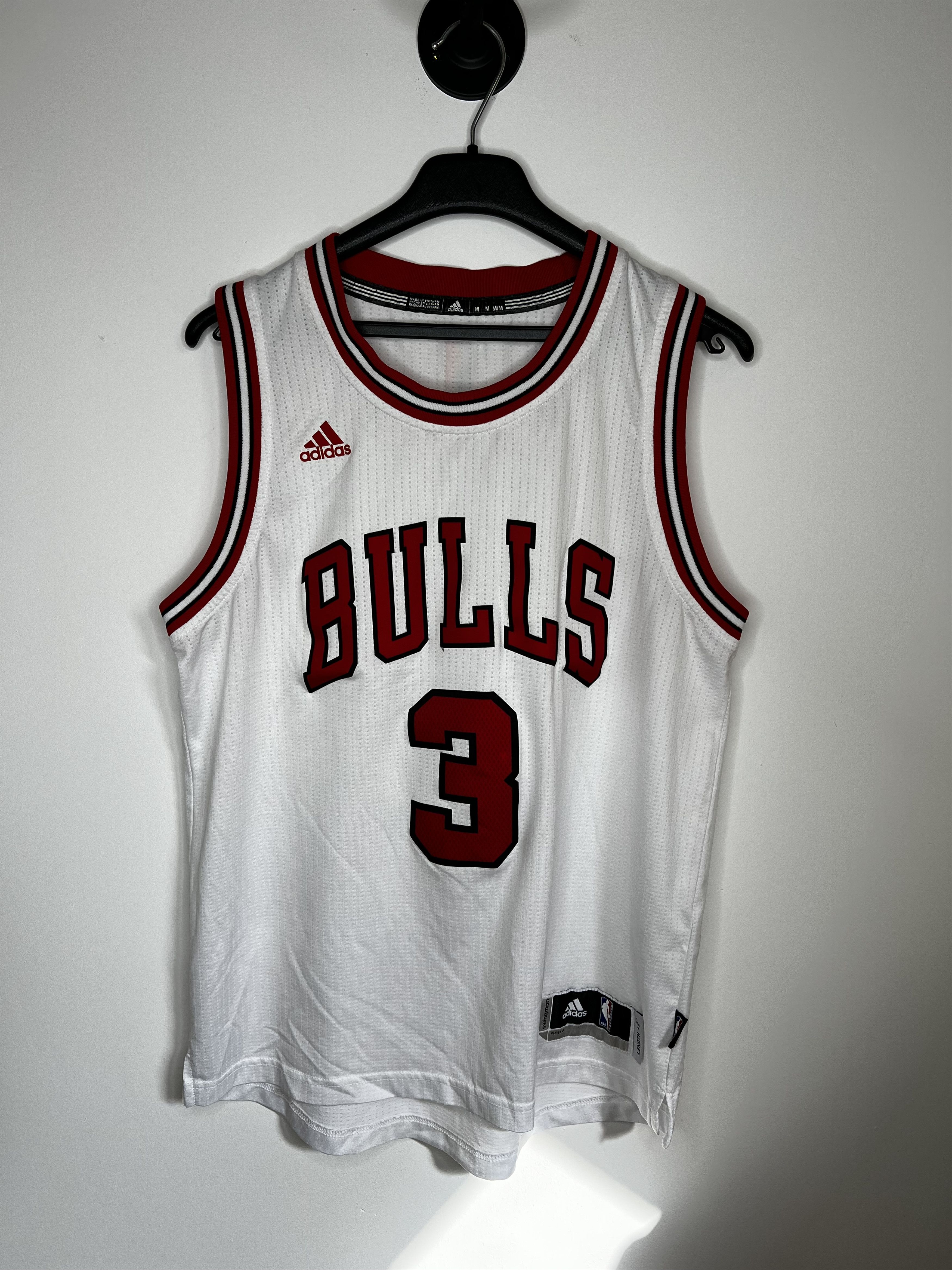 Adidas WADE #3 CHICAGO BULLS 2016 HOME NBA BASKETBALL JERSEY SHIRT Size US M / EU 48-50 / 2 - 1 Thumbnail