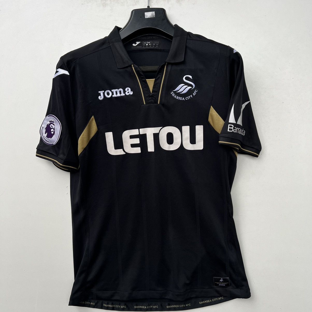 Joma SWANSEA JOMA 2017/2018 THIRD KIT SOCCER JERSEY LETOU Size US L / EU 52-54 / 3 - 1 Thumbnail