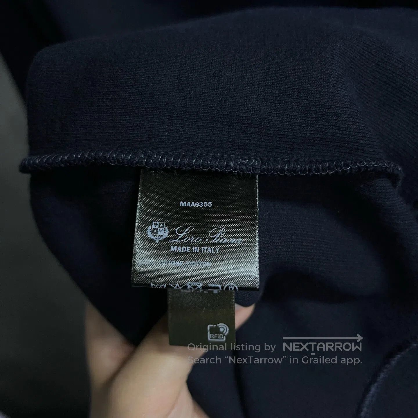 Loro Piana LORO PIANA Embroidered decorative long-sleeved hoodie with Size US M / EU 48-50 / 2 - 4 Thumbnail