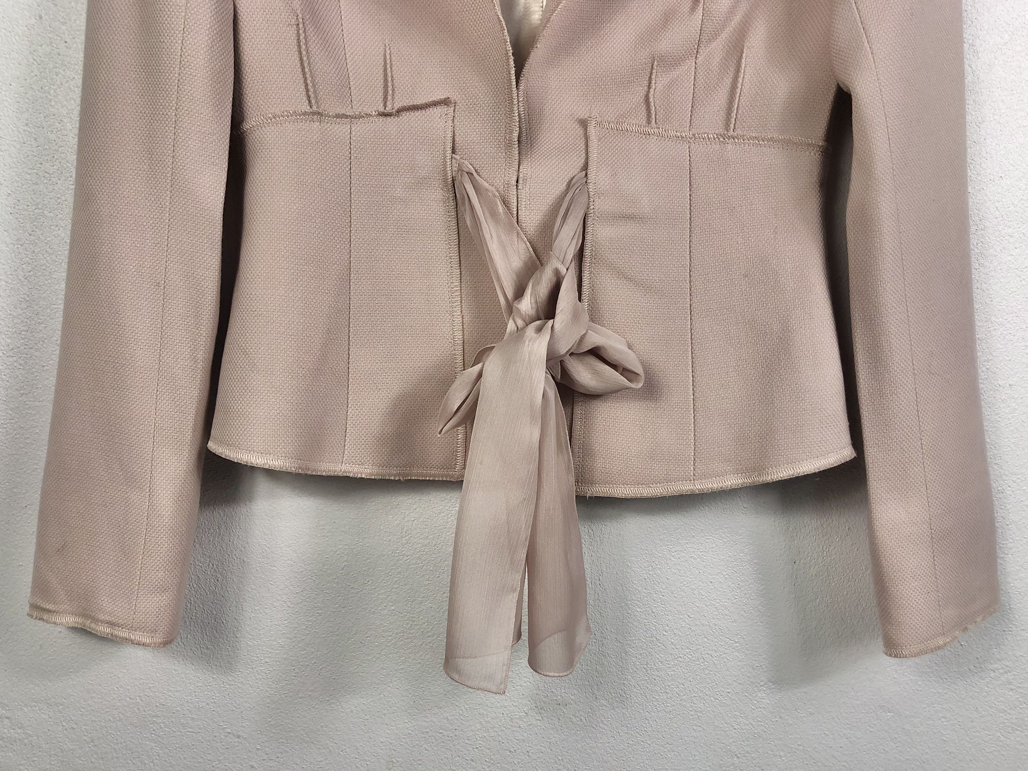 Sonia Rykiel Rare Vintage Sonia Rykiel Waist Tie Soft Pink Colour Jacket Size XS / US 0-2 / IT 36-38 - 3 Thumbnail