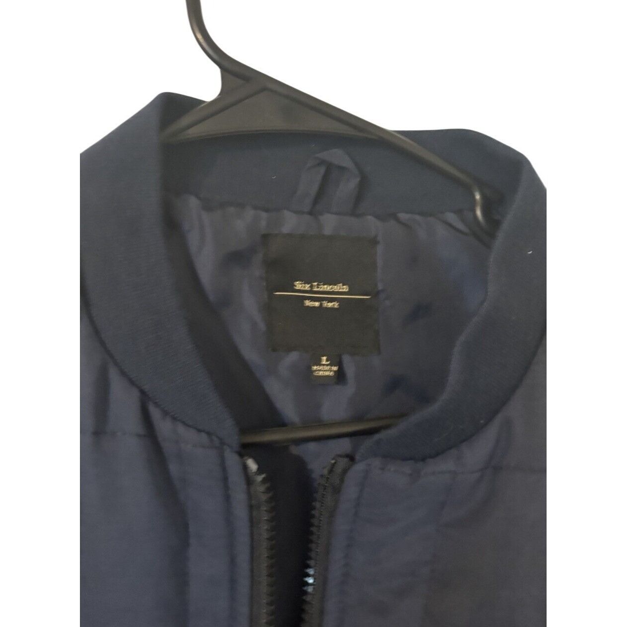 Other Six Lincoln New York Men's sz Large Navy Quilted Vest W/ Zip Size US L / EU 52-54 / 3 - 2 Thumbnail