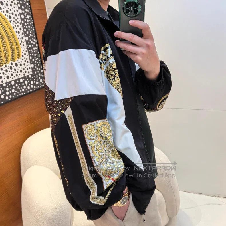 Versace Versace Main line color-blocked zipper coach jacket jacket Size US M / EU 48-50 / 2 - 6 Thumbnail