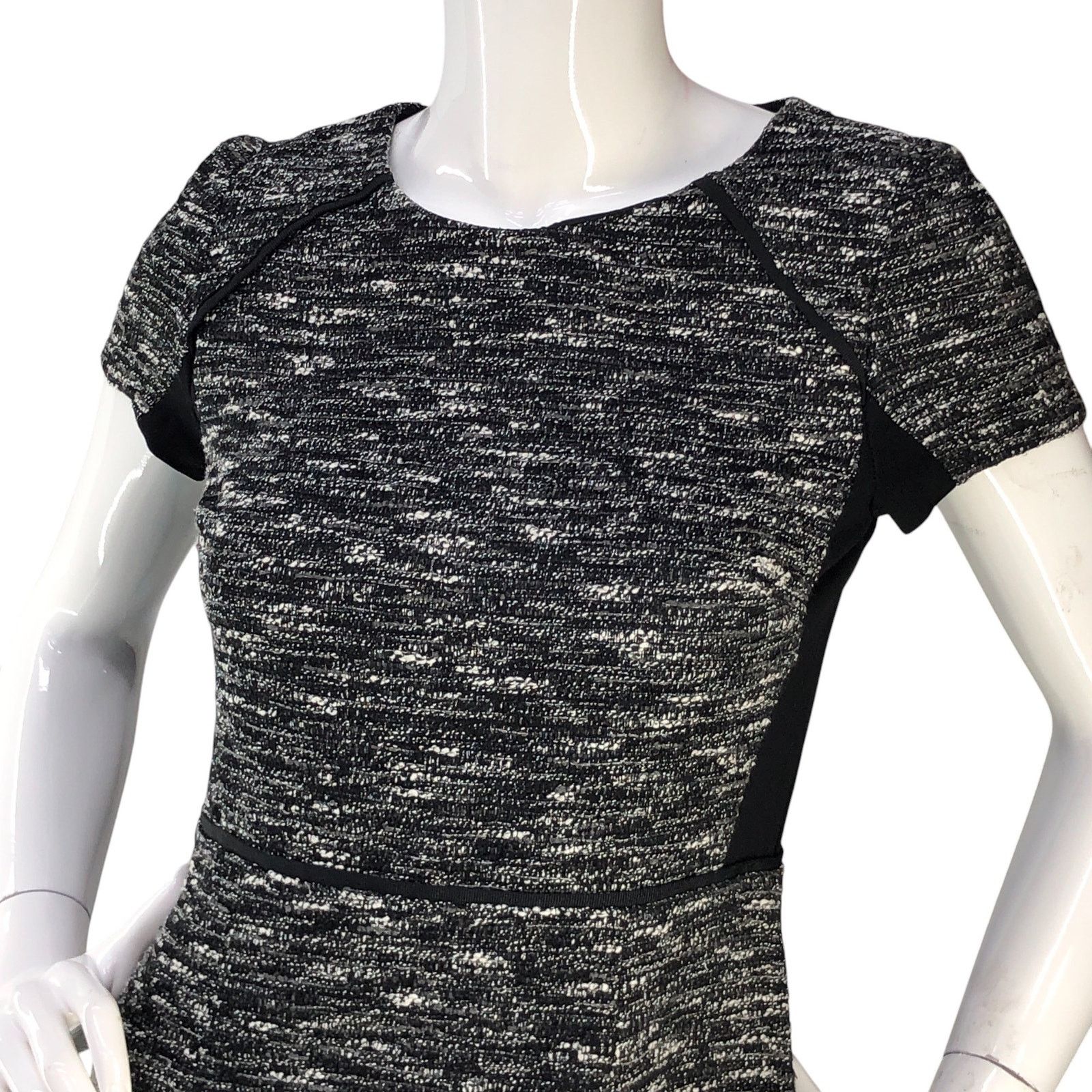 J.Crew J Crew Size 2 Dress Fit Flare Tweed Space Dye Stretch Lined Size XS / US 0-2 / IT 36-38 - 2 Thumbnail