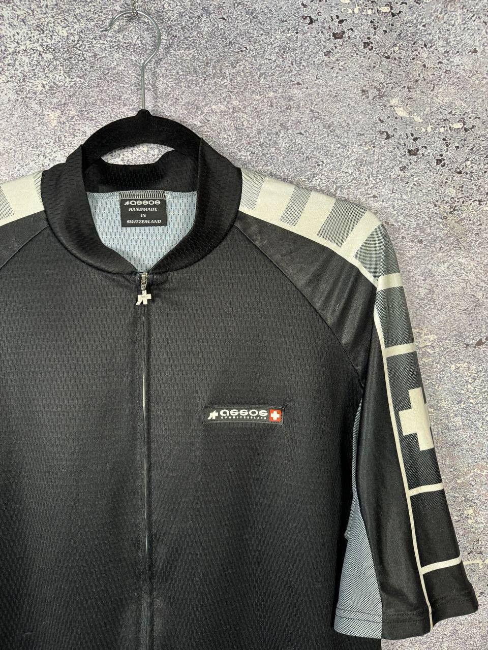 Vintage Vintage Assos of Switzerland black cycling jersey XL Size Size US XL / EU 56 / 4 - 2 Thumbnail