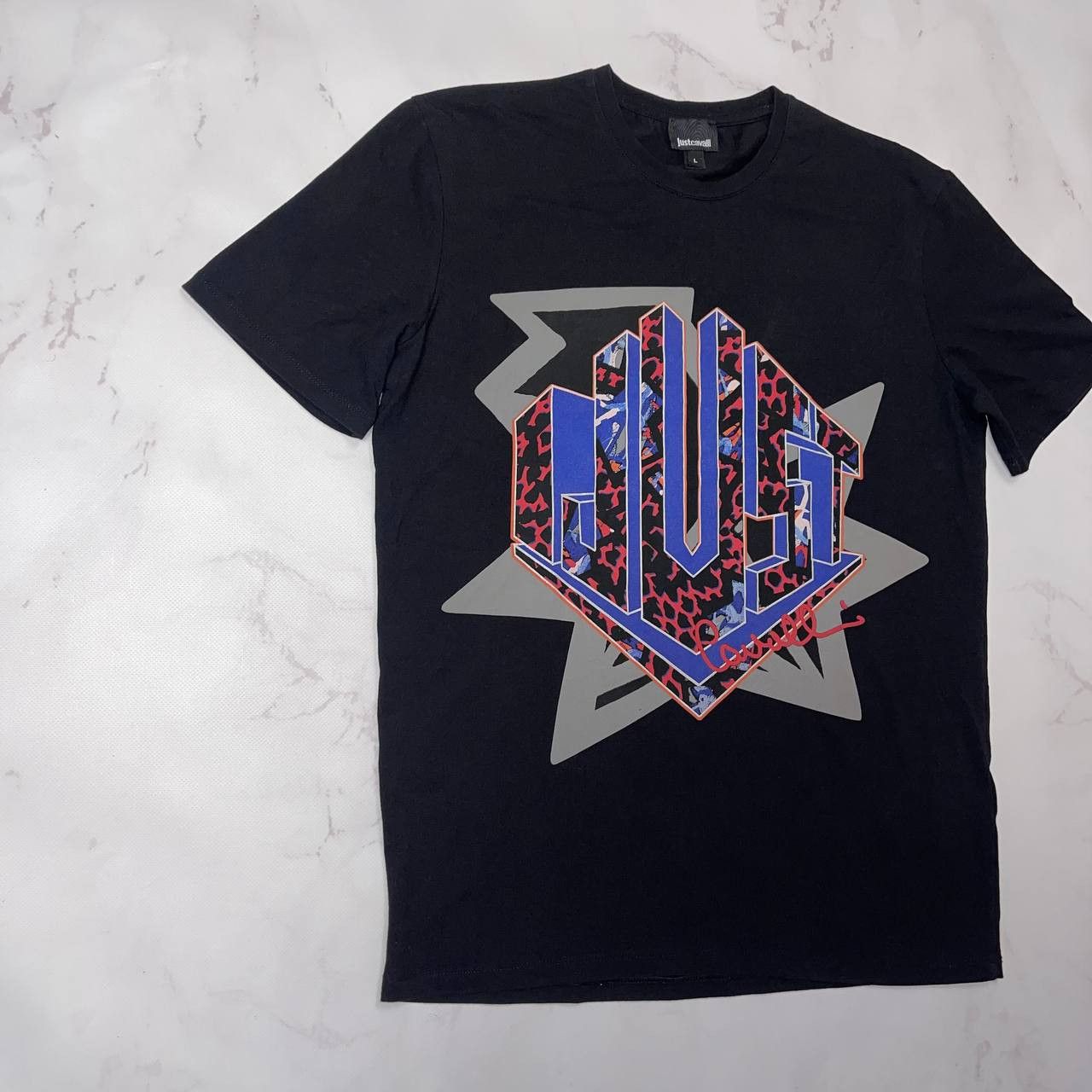 Just Cavalli Just Cavalli Logo Spell Out Graphic Tee T Shirt L Size US L / EU 52-54 / 3 - 2 Thumbnail