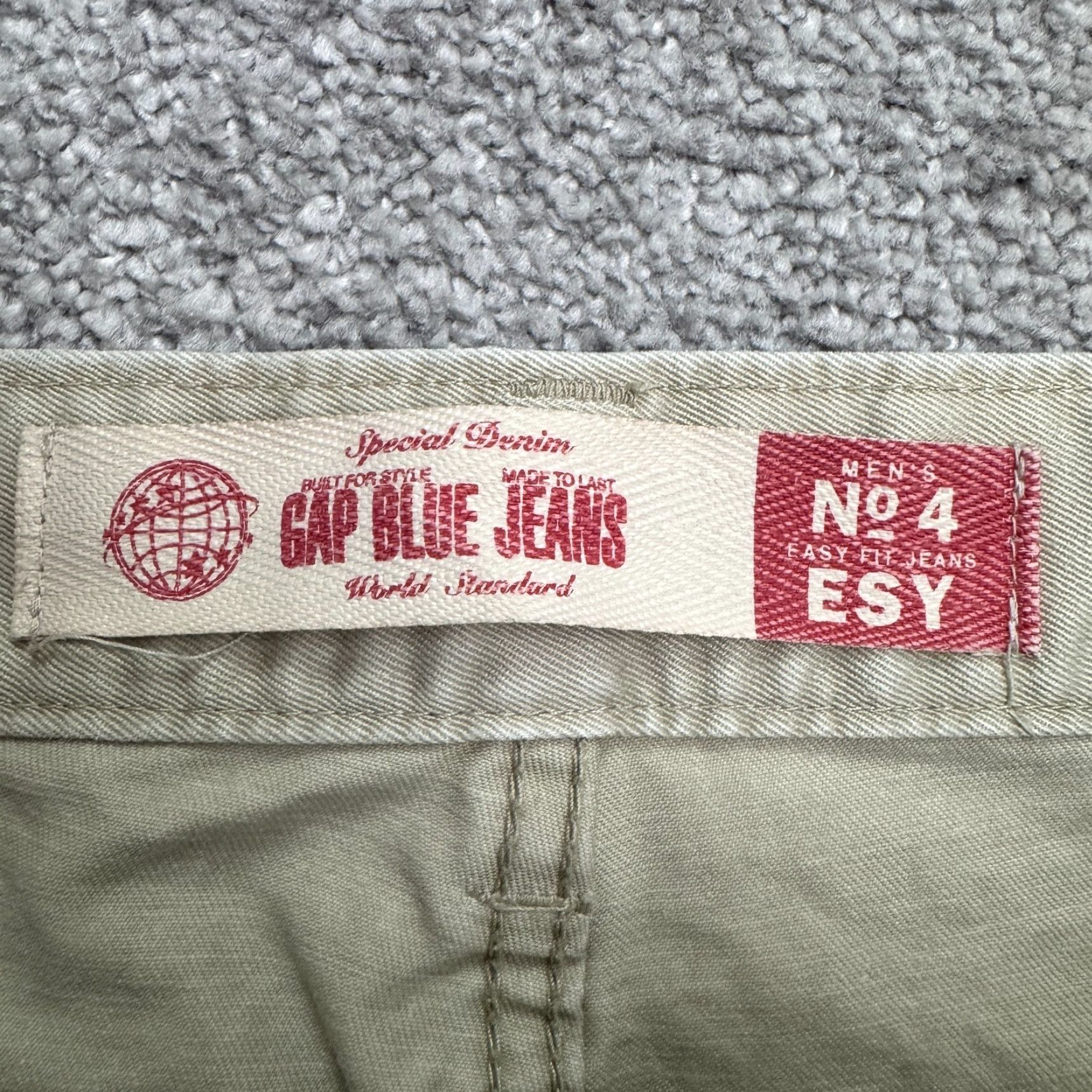 Gap VINTAGE Gap Blue Jeans Pants Men 34x30 Khaki Straight Cotton Casual Classic 90s Size US 34 / EU 50 - 7 Thumbnail
