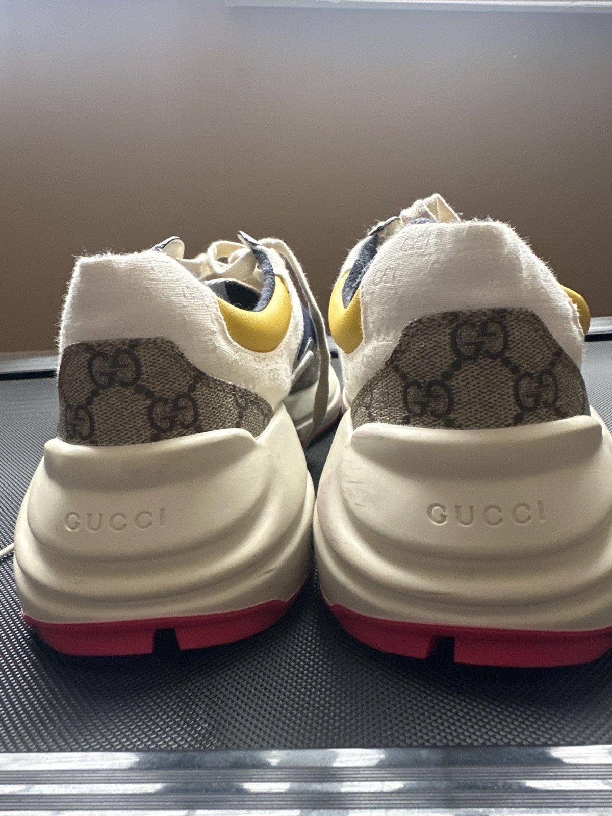 Gucci Gucci GG Rhyton ‘Beige White Yellow’ Size US 13 / EU 46 - 3 Thumbnail