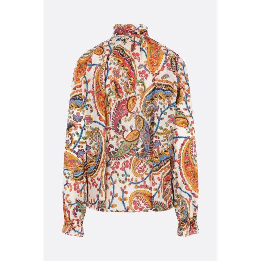 Etro ETRO Multicolor Cotton Silk Paisley Blouse New & Authentic ( Size M / US 6-8 / IT 42-44 - 2 Thumbnail