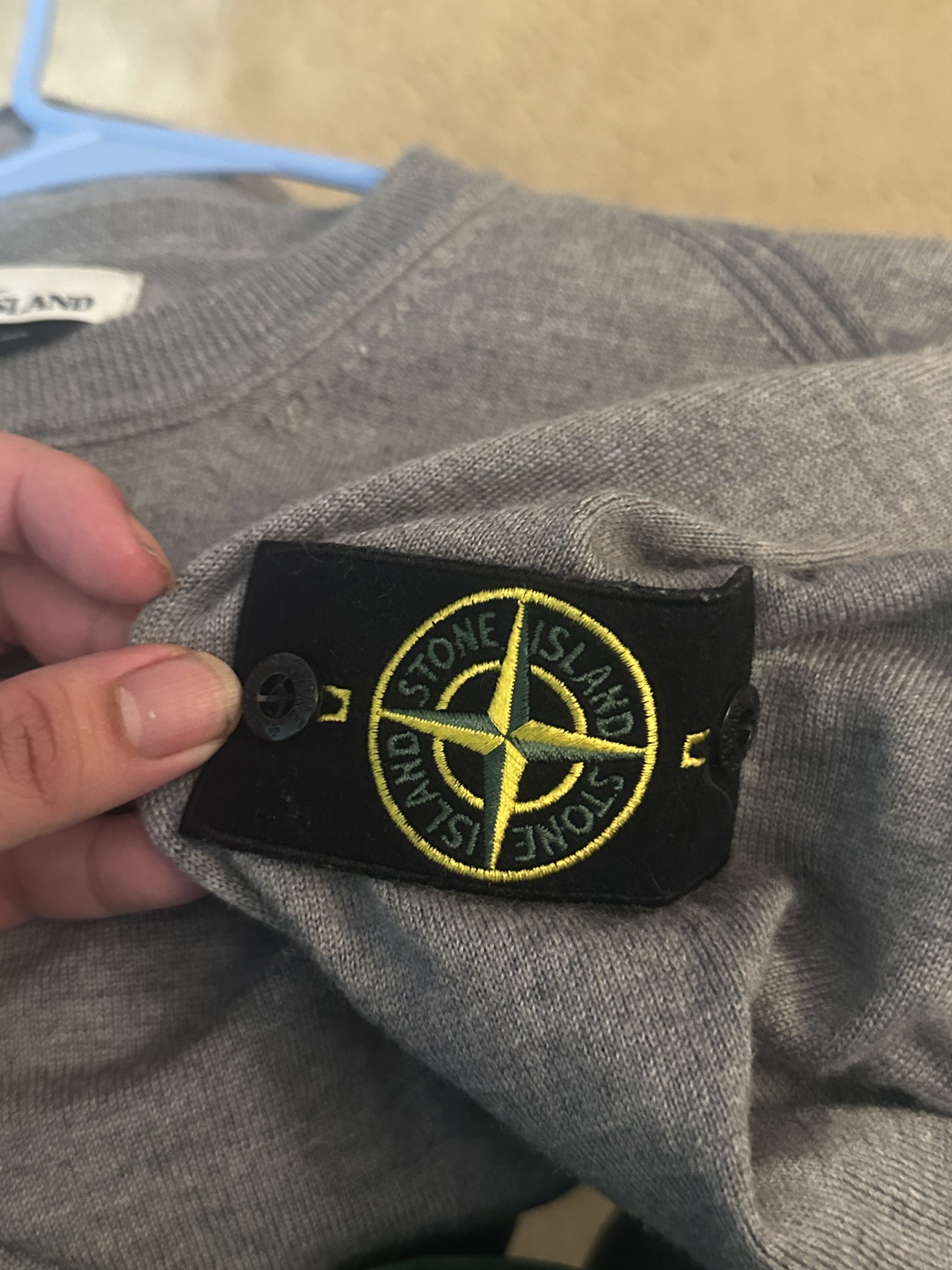 Stone Island Stone Island Grey Wool Sweater Size US S / EU 44-46 / 1 - 4 Thumbnail