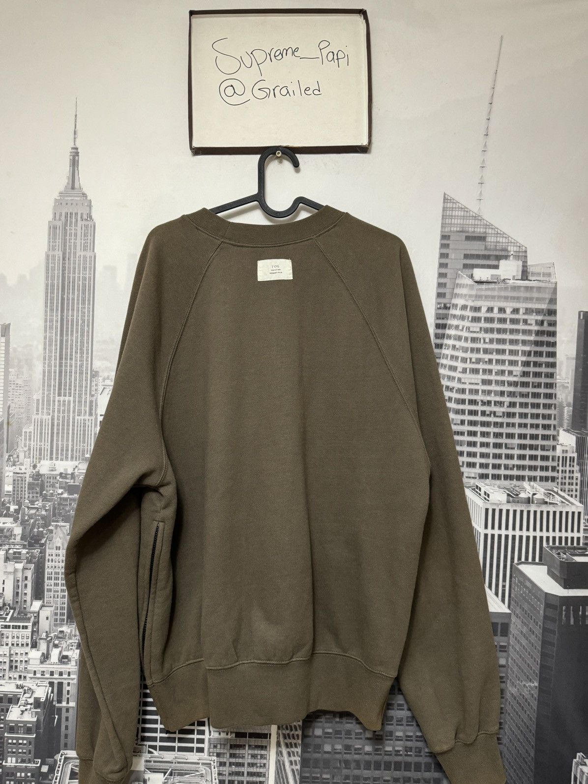 Fear of God 🔥OG FOG Fear of God Essentials Zip Sweater Brown SZ Medium Size US M / EU 48-50 / 2 - 6 Thumbnail