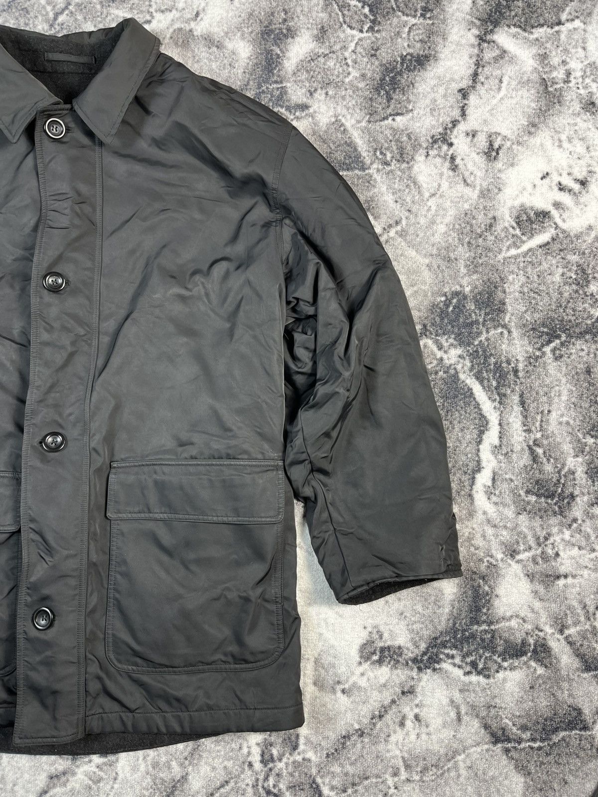 Valstar Reversible Wool Jacket Raincoat Side Italian Made Boxy Fit Size US L / EU 52-54 / 3 - 10 Thumbnail