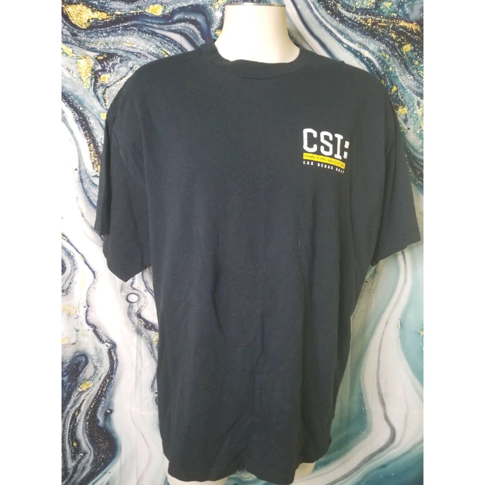 Delta VINTAGE Delta CSI Shirt Mens 2XL Black Double-Sided Graphic Tee 2000s Men Size US XXL / EU 58 / 5 - 3 Thumbnail