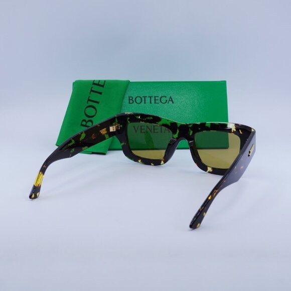 Bottega Veneta Bottega Veneta BV1357S 003 Sunglasses Havana Square Frame Size ONE SIZE - 10 Thumbnail