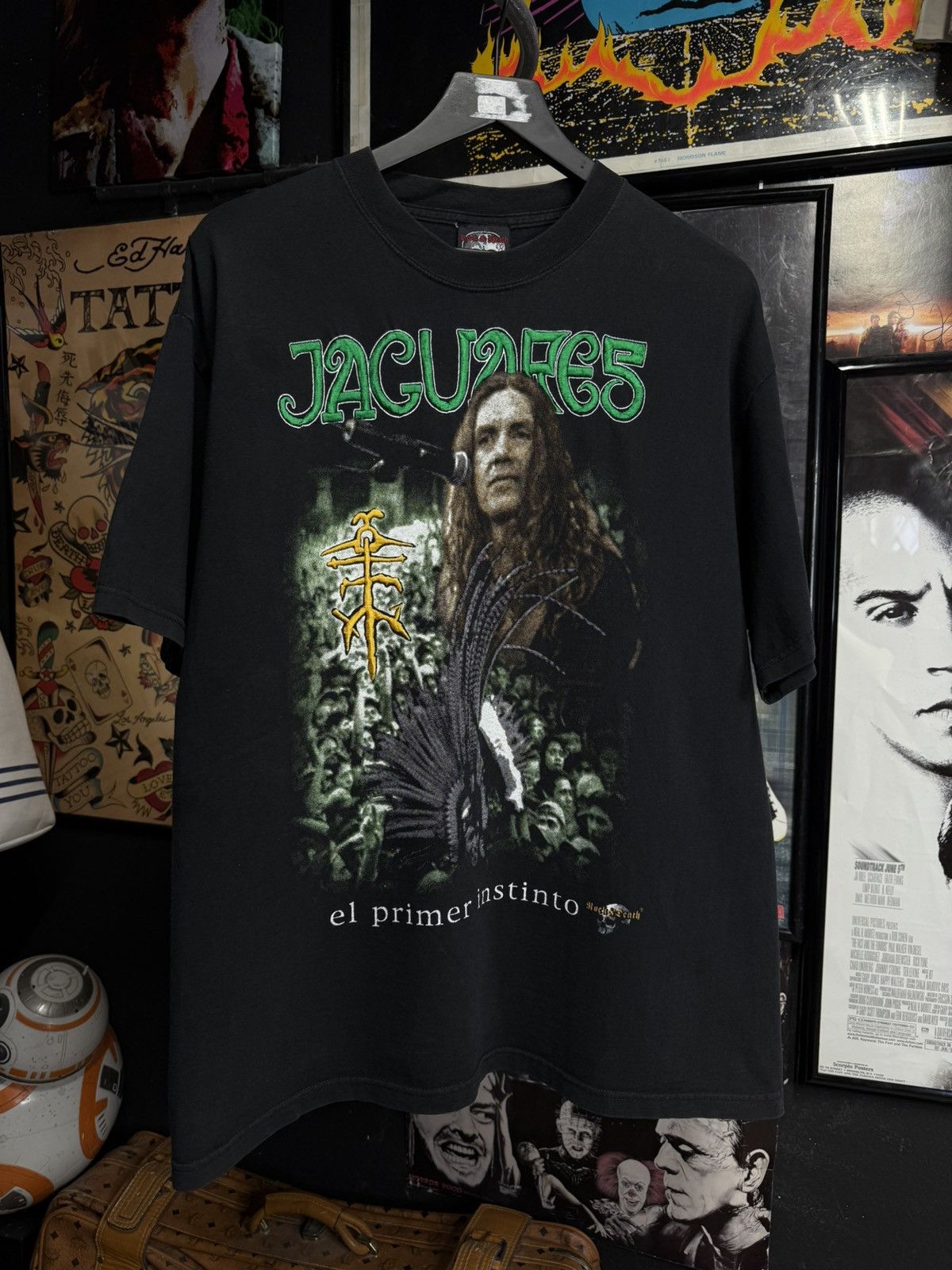 Vintage Vintage 2002 Jaguares T-Shirt Rare Mexican Band Tee Large Size US L / EU 52-54 / 3 - 7 Thumbnail