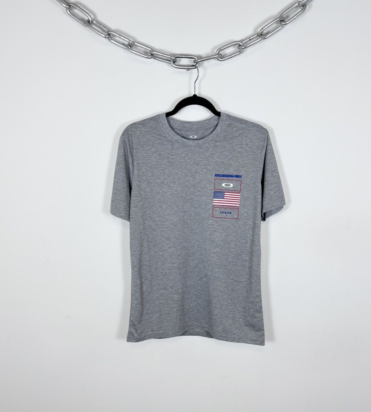 Oakley Oakley Gray Melange NWT Texas USA T-Shirt Tee Men’s Big Logo Size US S / EU 44-46 / 1 - 1 Thumbnail