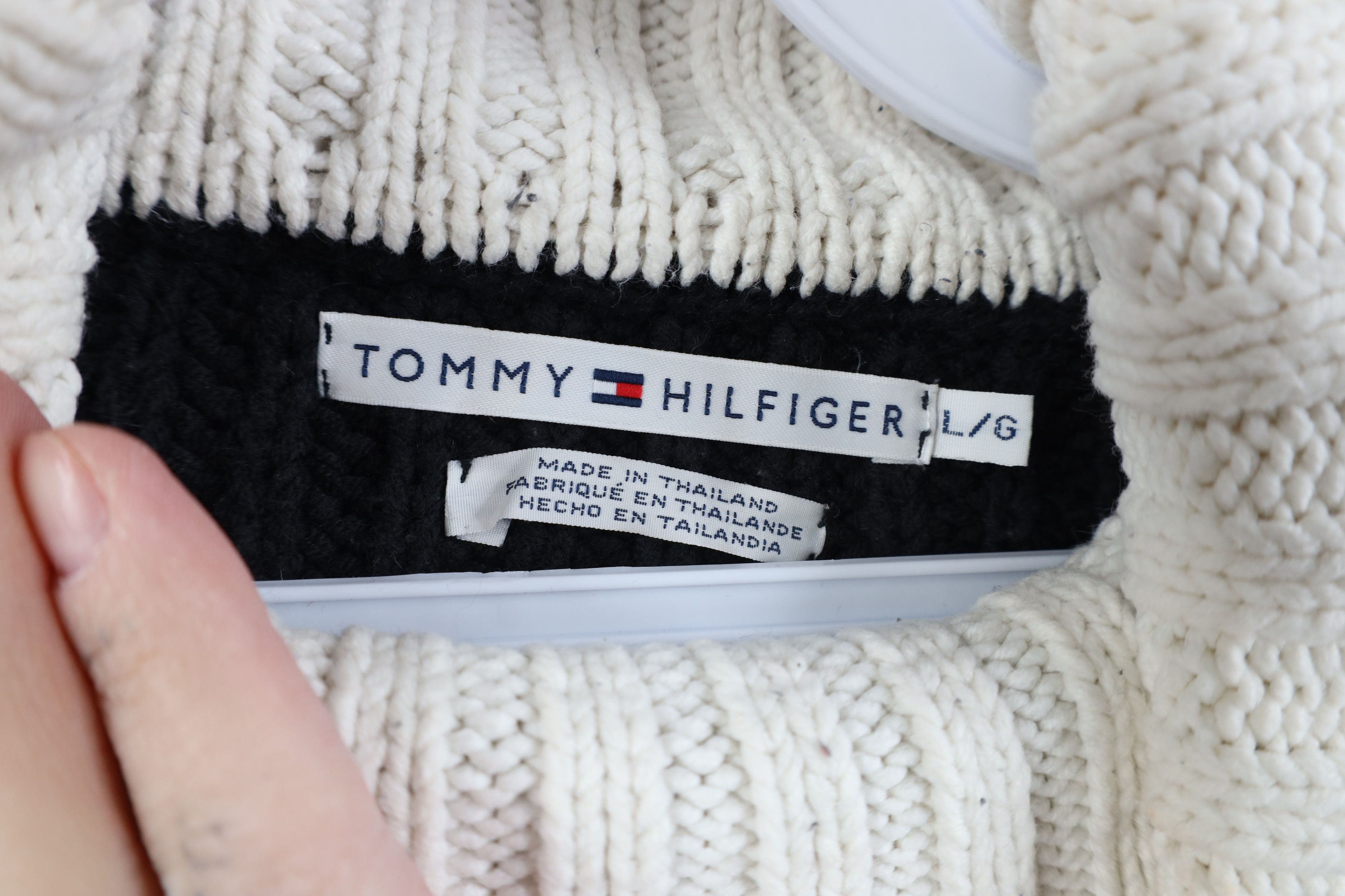 Tommy Hilfiger Vintage 90s Tommy Hilfiger Ribbed Knit Turtleneck Sweater Size L / US 10 / IT 46 - 6 Thumbnail