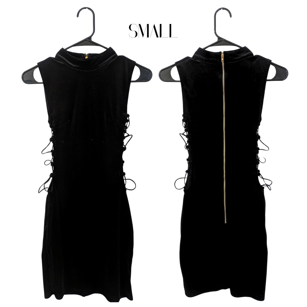 Other Windsor "Serving Attitude" Faux Suede Lace-Up Bodycon Dress Size S / US 4 / IT 40 - 1 Thumbnail
