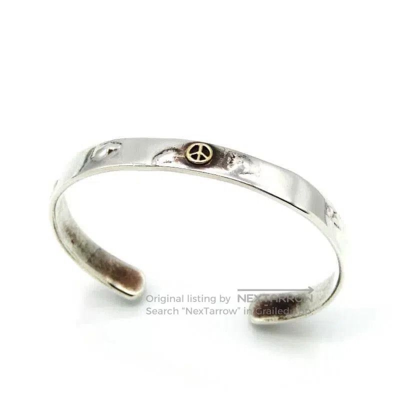 Porter Classic porter classic silver bangle with gold charm. Size ONE SIZE - 1 Thumbnail