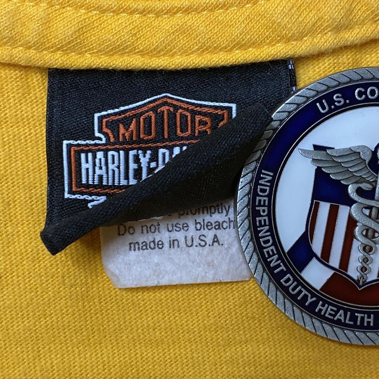 Harley Davidson Vintage Harley Davidson FL Yellow Surf Biker Tee Size XL Size US XL / EU 56 / 4 - 3 Thumbnail