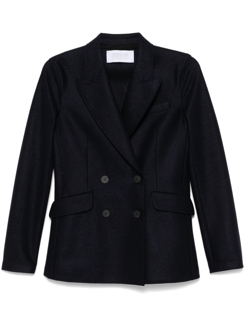 Harris Wharf London WOOL DOUBLE-BREASTED BLAZER Size S / US 4 / IT 40 - 1 Thumbnail