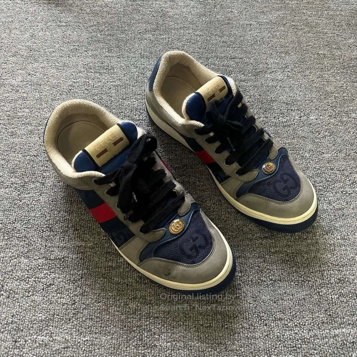 Gucci gucci multicolor sneakers with logo print. Size US 10 / EU 43 - 2 Thumbnail