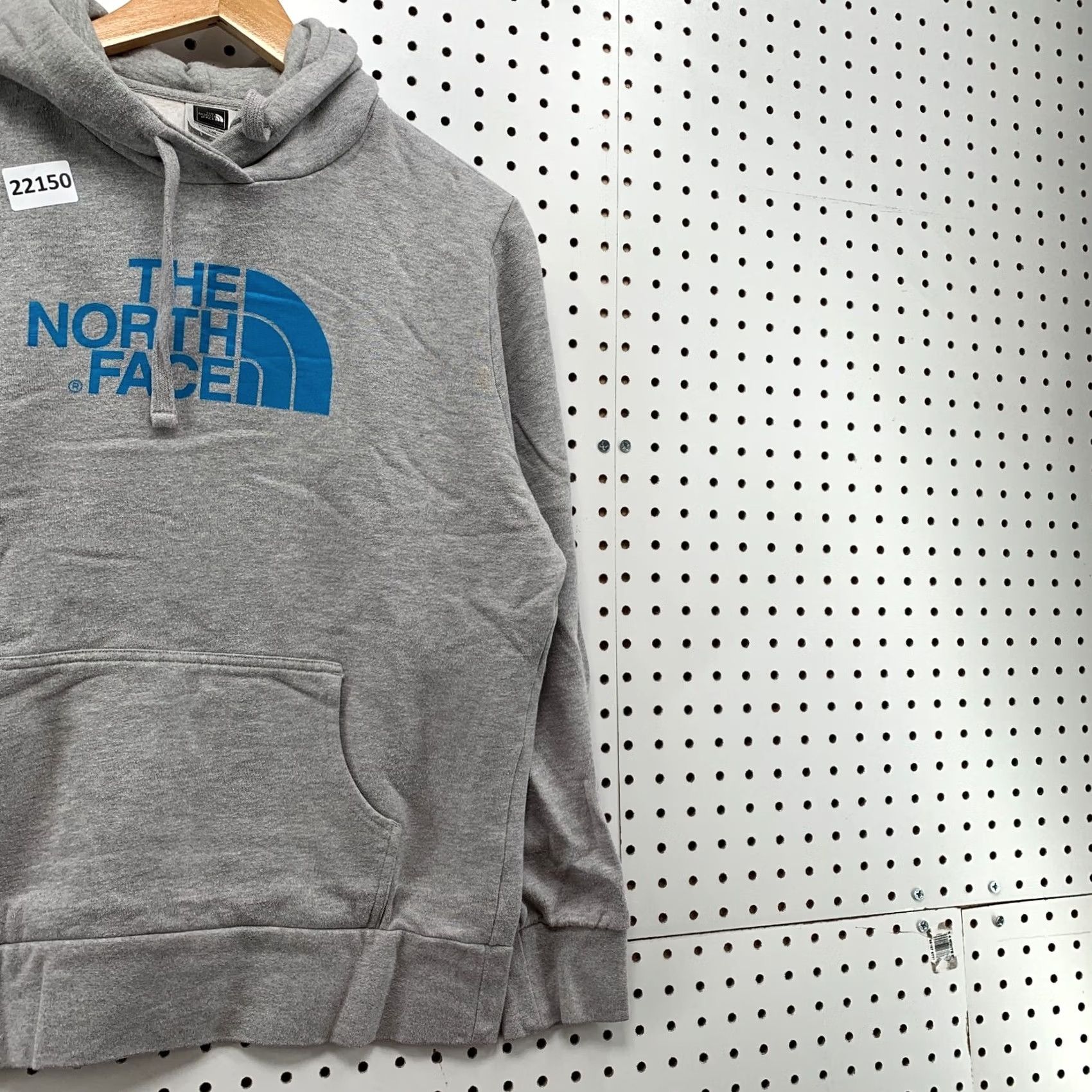 The North Face North Face Sweatshirt Blue Logo Womens Large Hooded Pullover Gray Blue Logo Sweatshirt Womens Large Hooded Pullover Size L / US 10 / IT 46 - 4 Thumbnail