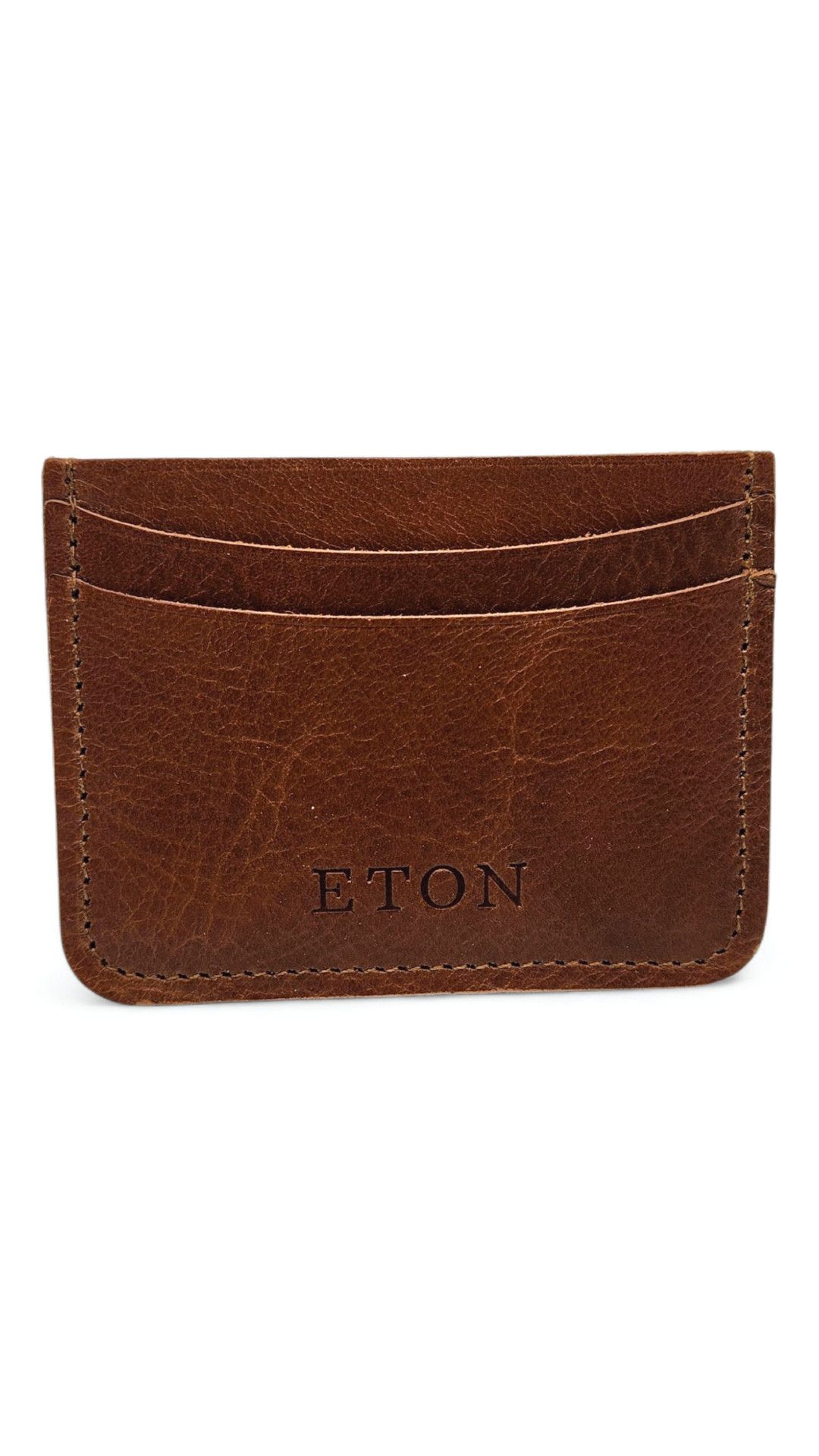 Eton Eton Brown Leather Cardholder (with Harry Rosen Pouch) Size ONE SIZE - 2 Thumbnail