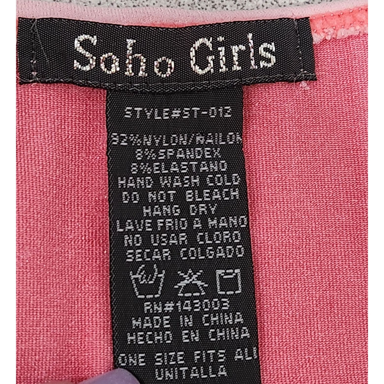Other Soho Girls Pink Lace Overlay Detail Tank Top One Size Fits Size ONE SIZE - 5 Thumbnail