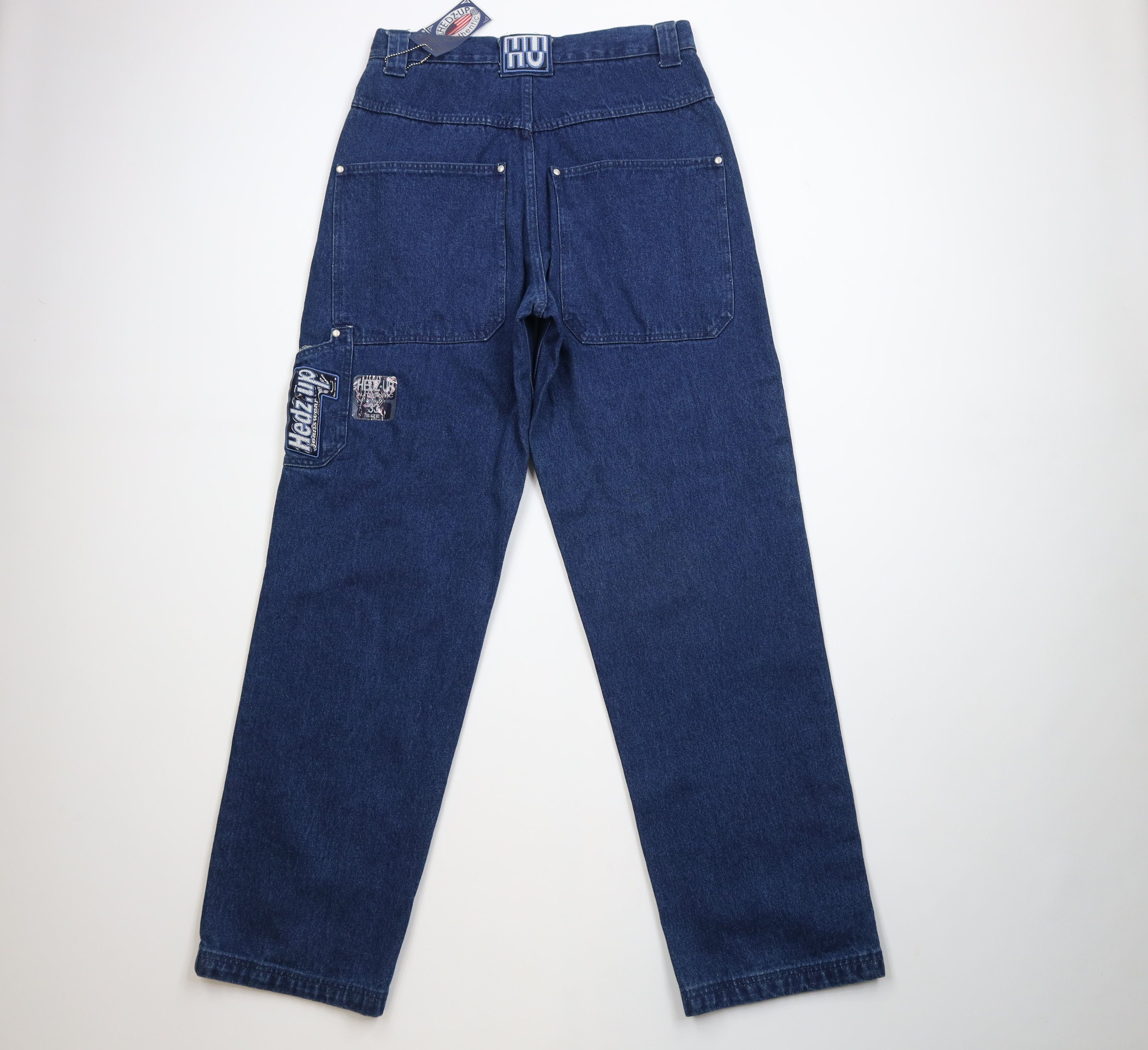 Vintage Deadstock Vintage 90s Y2K Streetwear Wide Leg Jeans Size US 33 - 11 Thumbnail