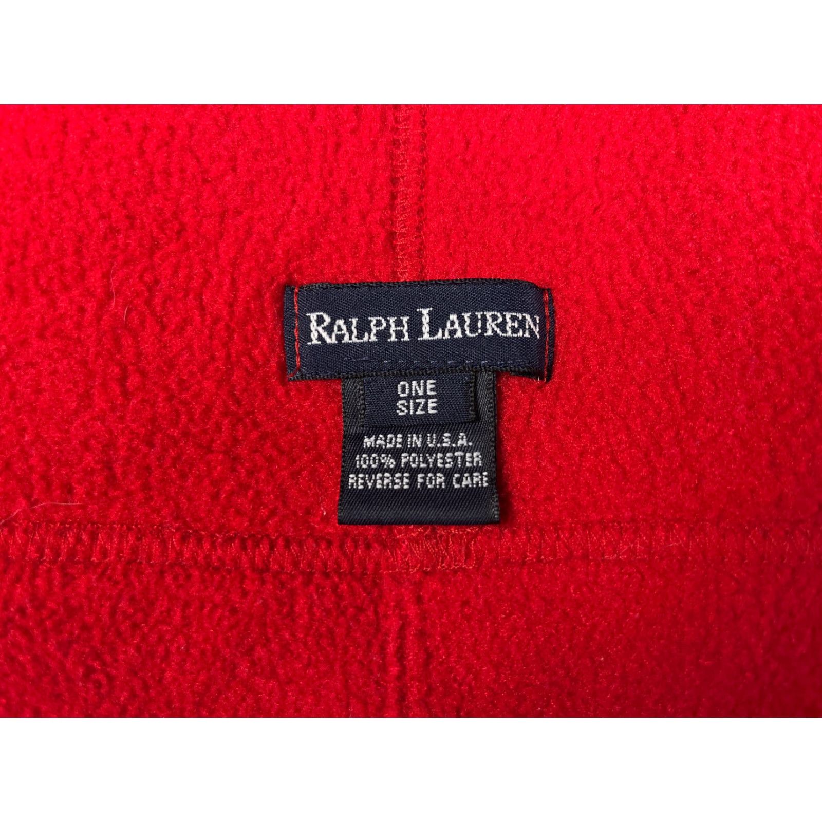 Vintage VINTAGE Ralph Lauren Beanie Toque Adult One Size Red Knit Polyester Made USA Size ONE SIZE - 8 Thumbnail