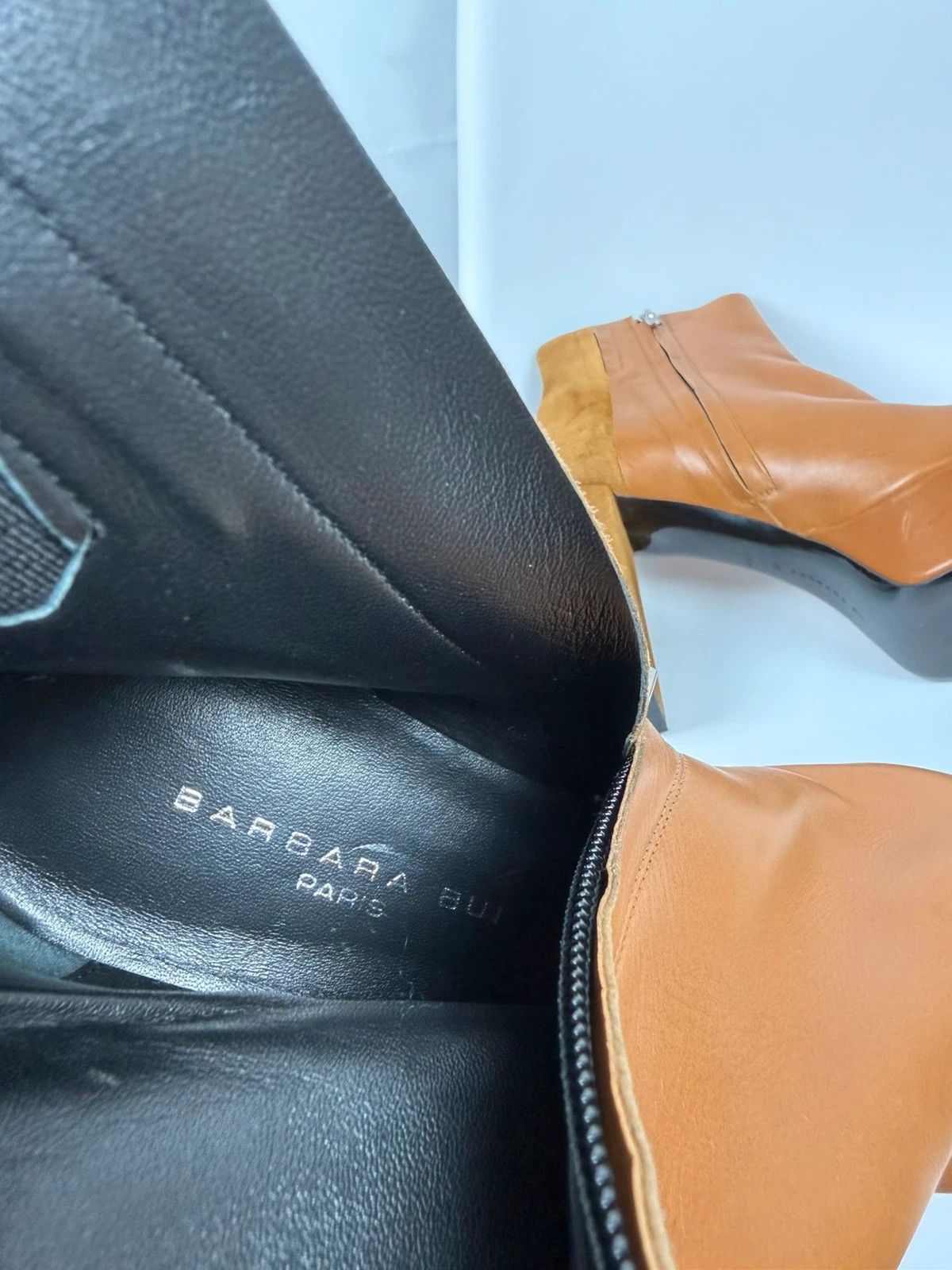 Barbara Bui Barbara Bui Genuine Leather Block Heel Boots size 40 Size US 10 / IT 40 - 10 Thumbnail