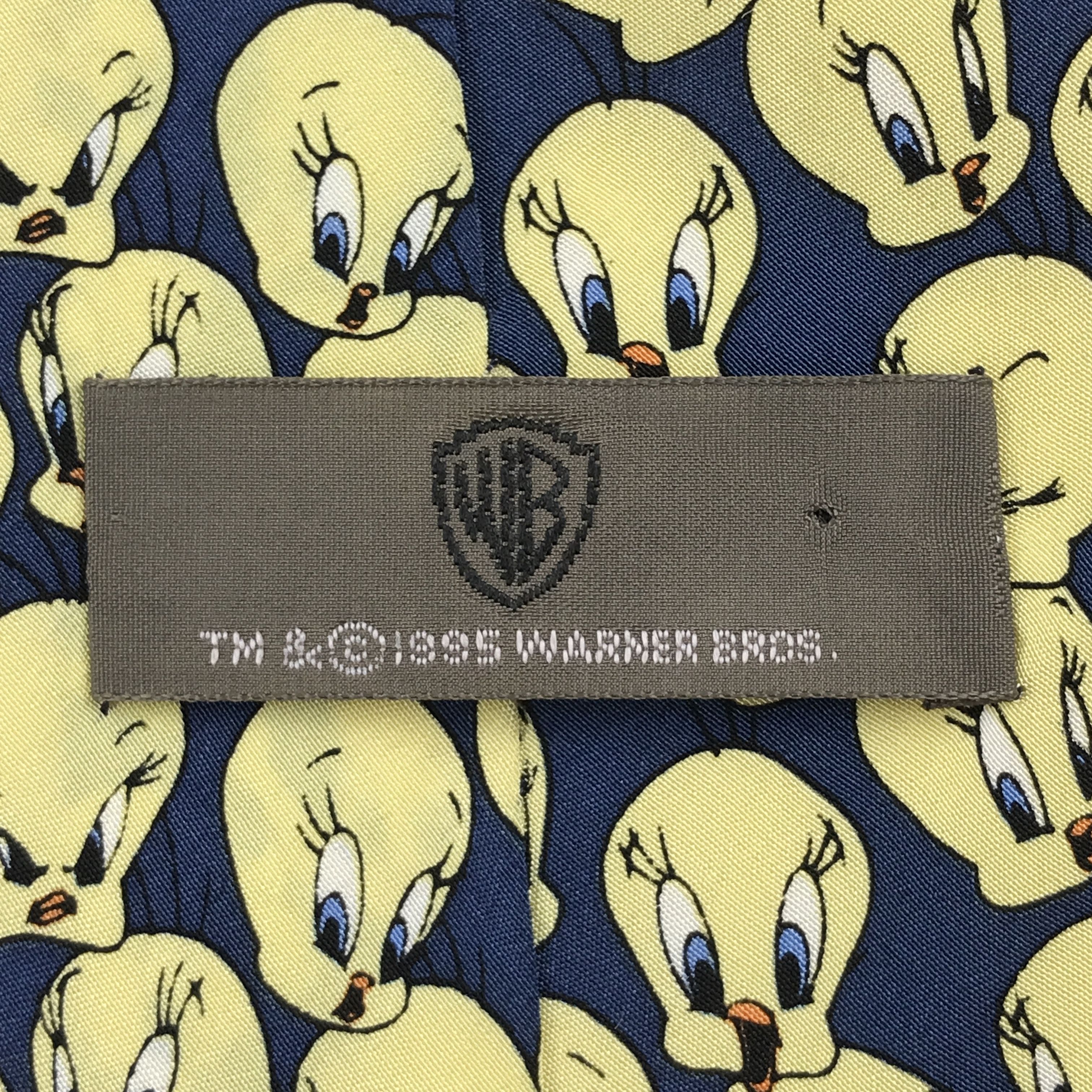 Designer × Vintage × Warner Bros Vintage Warner Bros Silk Necktie Size ONE SIZE - 8 Thumbnail