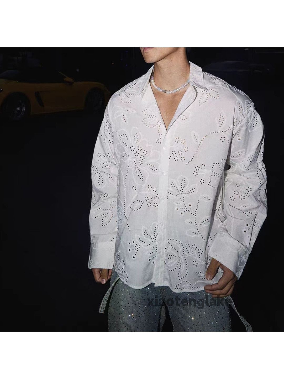 Designer × Vintage Utility party outdoor sports loose hollow pattern shirt Size US M / EU 48-50 / 2 - 4 Thumbnail