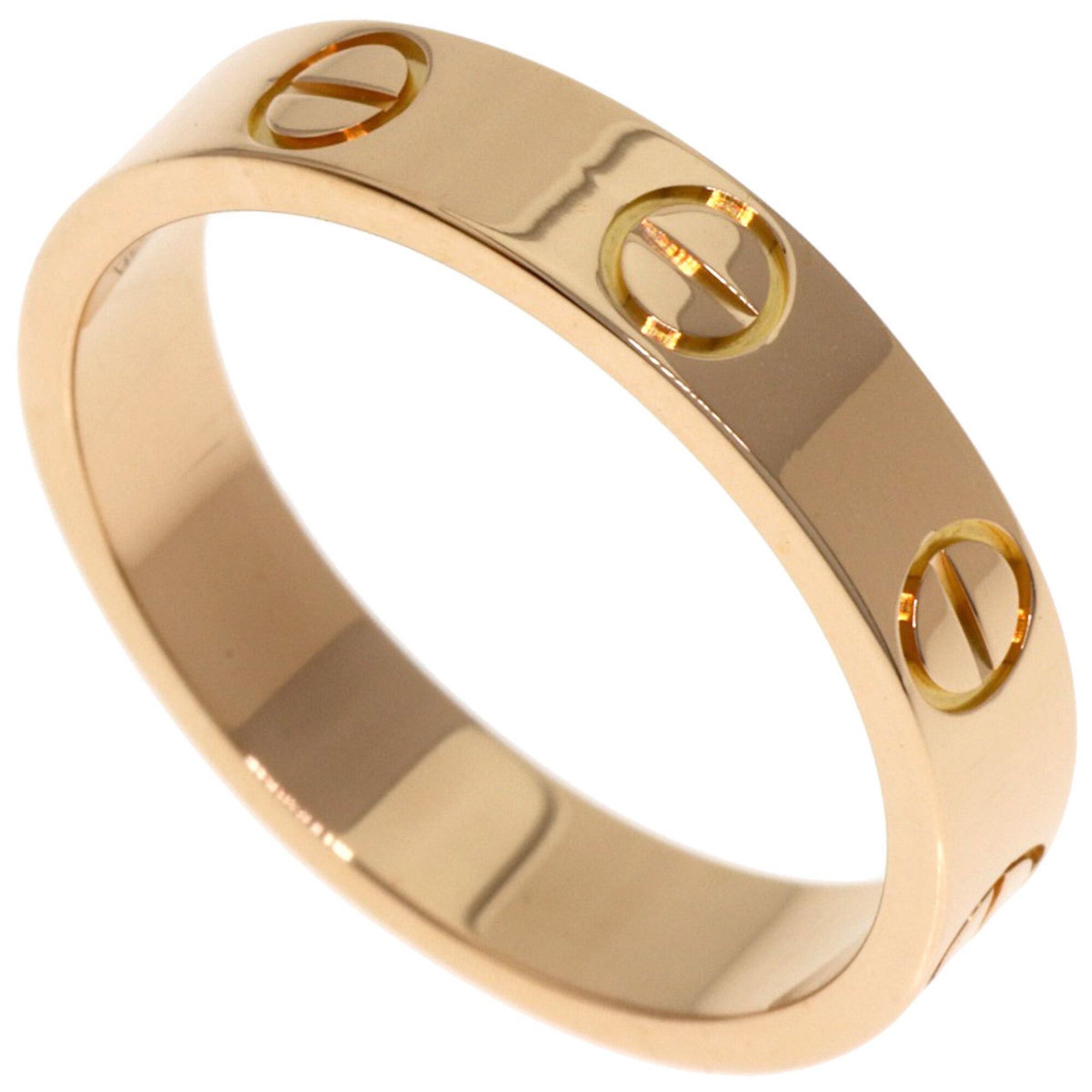 Cartier Cartier Mini Love Ring #48, 18K Pink Gold, Women's Ring, CARTIER Size ONE SIZE - 1 Thumbnail